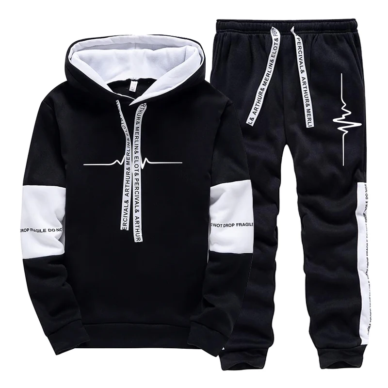 Winter Clothing Pants - Herren-Trainingsanzug, hochwertige Freizeit-Kapuzenpullover, Outdoor-Sportbekleidung, Jogging-Kleidung, Herbst-Winter,