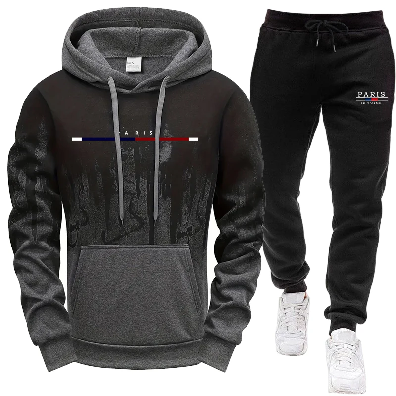Winter Clothing Pants - Herren-Set/Hoodie/Hose Herbst Winter Kapuzenpullover und Jogginghose