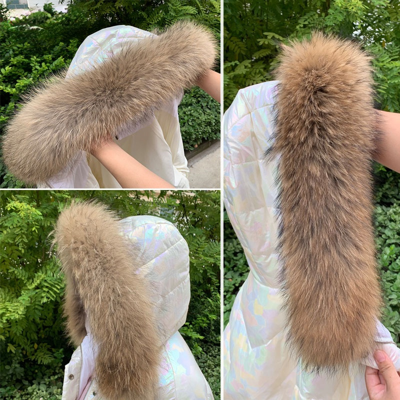 Winter Clothing Online - Echter Pelzkragen für Mantel, Parkas, Damen,