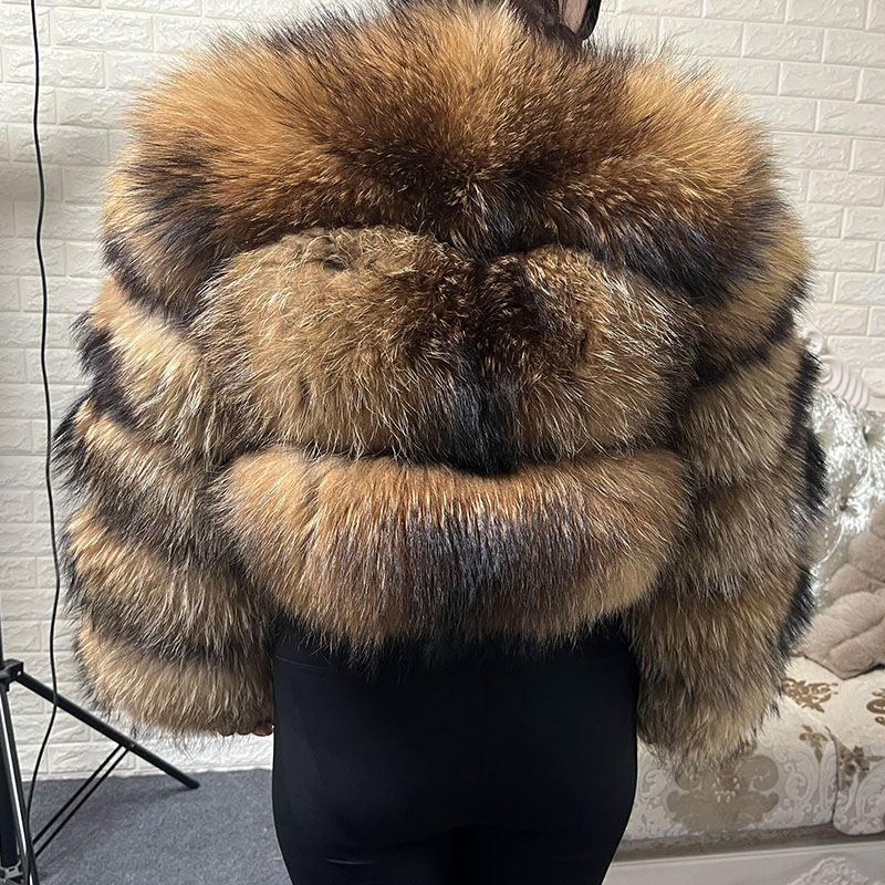 Plus Größe Tops Braun Pelz Mao – Winter Clothing Online Bewertung und Preis