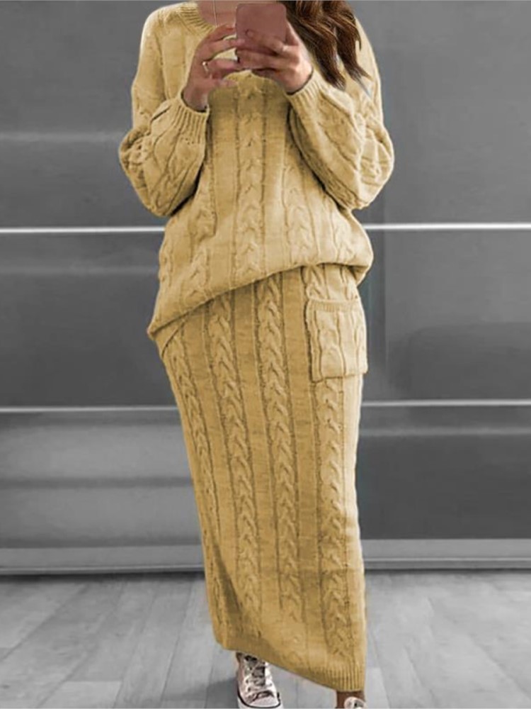 Mode Stricken Pullover Sets Fü – Winter Clothing Kit Bewertung und Preis