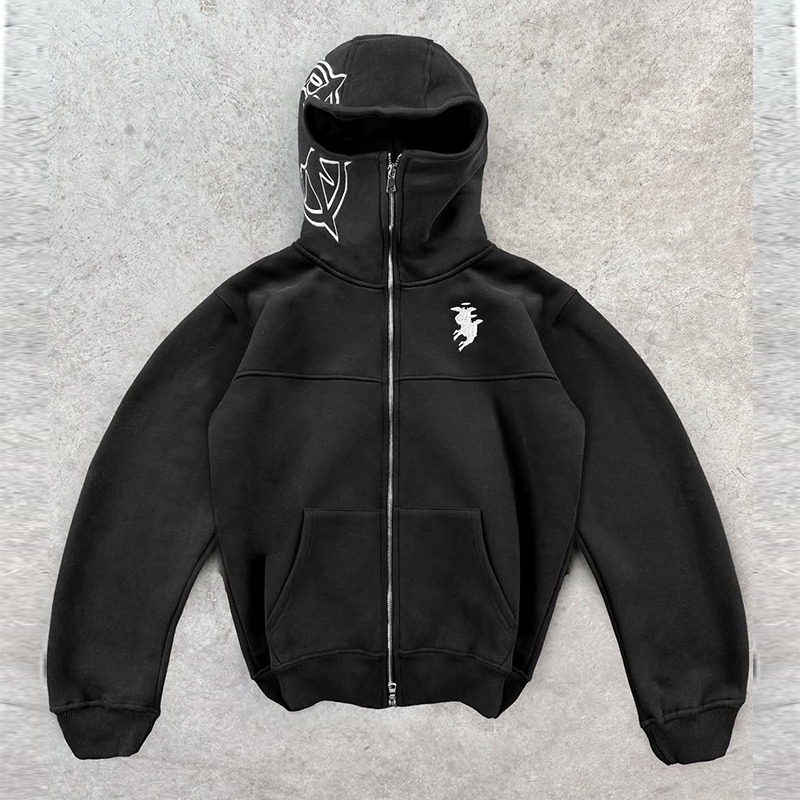 Stickerei Grafik Streetwear Ho – Winter Clothes Shop Bewertung und Preis